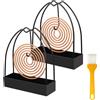 Does not apply Porta Spirale Antizanzare, 2 Pezzi Supporto per Bobine Di Zanzara, Porta Zampiro