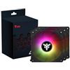Itek Kit 3x Ventola per case UW12 Black - 12cm, ARGB Sync 5V 3pin, 4pin PWM, Senza fili