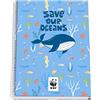 Dohe - Quaderno A4 (copertina ricoperta - interno 5 mm) - WWF - Save our Oceans