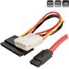 Roline Cavo Flat Sata 3.0 Gbit/s Data + Power Cable (4-pin HDD) 1 mt