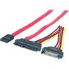 Roline CAVO SATA Data e Power Cable (15-pin SATA), 1 mt - per DVD slim