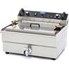 Maxima Friggitrice elettrica a forma di pesce, 30 l, con rubinetto