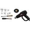 CEVIK CE-GW1029M Pistola Termica Professionale 2000W con Display LED - Pistola Aria Calda con 9 Accessori e Valigetta - Phon Termico per Bricolage e Uso Professionale