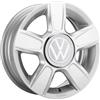 Volkswagen Corvara Cerchio in Lega, Brillantsilber, 5,0J x 14 pollici, PCD 100/4, ET 35mm, per e-load up! e load up!