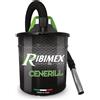 Ribimex Aspiracenere Elettrico Cenerill 1000W con Filtro HEPA Lavabile Bidone in Acci...