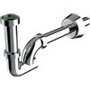 BONOMINI SIFONE SCARICO A COLONNA IN ABS CROMATO SENZA PILETTA PER LAVABO E BIDET CON ...