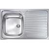 AMBRA WATER Lavello Cucina da Incasso CM.86 x 50 Vasca Sinistra Profondità HID