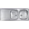 AMBRA WATER Lavello Cucina da Incasso CM.116 x 50 Vasca Destra Profondità HID