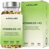 AAVALABS Vitamina D3 K2 Alto Assorbimento Olio Extravergine d Oliva Vitamina D3 2000 UI
