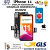 Apple IPHONE 11 DISPLAY TOUCHSCREEN 3D CON FRAME ORIGINALE RIGENERATO NUOVO GLS