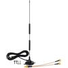 Bingfu Antenna 4G LTE GSM 10 dBi SMA Maschio Con Base Magnetica Cavo 3 m, Cavo S