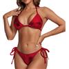 Costume da bagno donna vacanza spiaggia perizoma bikini set estivo regolabile ca