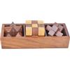 Senza marchio Antico puzzle 3D 3 in uno rompicapo in legno puzzle game set con scatola per ...