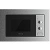 Taurus MO20IXM - Microonde da incasso, capacità 20L, 800W, grill 1000W, 5 livelli di potenza, 3 combinazioni grill + cottura, funzione scongelamento, timer fino a 35 min, acciaio inox