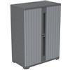 Avanti Trendstore Armadio basso per utensili UTILITY in plastica antracite. LAP 65x86,5x37 cm