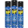 Raid Mosche e Zanzare Tripacco Spray Insetticida Antizanzare e Antimosche Azione