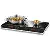 G3 Ferrari G10047 Piastra Ad Induzione Doppia "Hi-Tech Chef", 3500W, Display Dig