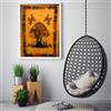Senza marchio Poster in cotone da appendere a parete arazzo a funghi artigianato indiano (g...