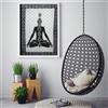 Fatto a mano Poster in cotone tinto cravatta da appendere a parete 7 chakra yoga meditazio...
