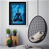 Fatto a mano Poster indiano 7 chakra yoga meditazione da appendere a parete in cotone tint...