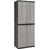 Toomax Armadio Trend Midi Portascope nero/grigio basalto con 4 ripiani regolabili