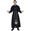 Leg Avenue - Costume da prete, Uomo, Colore: Nero, Taglia: M/L