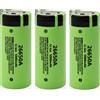 multimarche Batteria ricaricabile Panasonic & caricabatterie usb 26650 5000mAh 3.7V