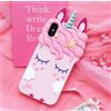 Cover in silicone antiurto unicorno per Xiaomi redmi Note 3 4 4X 5 5A Pro 6 7