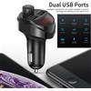 KIT VIVAVOCE Per Auto FM MP3 USB BLUETOOTH 5.0 TABLET smartphone caricabatterie