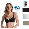 Love and bra Reggiseno Super Push Up + 2 Taglie Love and Bra Incredibile Nero Nudo Bianco Top