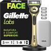 Gillette Labs 8 Lamette da Barba di Ricambio a 5 Lame per il Rasoio Barba Manuale Gillette Labs Con Barra Integrata, Rasatura Profonda e Duratura, Comfort e Profondità