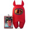 YuMe Official Among Us Toys Funny Inflatable Cool Cosplay Halloween Costumes for Adults - Red with Imp-ressive Hat