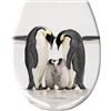 Kleine Wolke Sedile WC Duroplast, bianco/nero, 37 x 45 cm