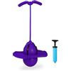Relaxdays Salterello per Bambini, Pogo Stick con Palla Salta, Manici, Massimo 100 kg, 74x39x29 cm, Colore Assortito