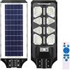 BAKAJI Lampione Stradale Led Esterno 120W Crepuscolare con Pannello Solare Luce