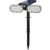 Univers Faro 32 led luce calda faretto pannello solare sensore crepuscolare per giardino