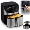 Berdsen Friggitrice ad aria Berdsen BD-659 da 8 litri, 1700 W, colore argento