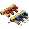 Tiemme COLLETTORE LINEARE PER SANITARI IN OTTONE MODELLO NINO 3/4X1/2 3 VIE TIEMME...