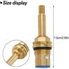 Durevole Valvola Rubinetto Acqua Calda Giro Flusso Bronzo Core Rame Lunga Base