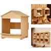 Box per Nidificazione per Galline Casetta Unica Legno Flessibilità Montaggio