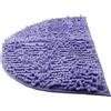 Tappeto bagno in ciniglia semicircolare peluche tappetino doccia antiscivolo