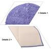 Tappeto bagno in ciniglia semicircolare peluche tappetino doccia antiscivolo