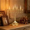 Menorah di Hanukkah, candelabro a 9 , decorazione in metallo, portacandele da