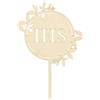 PartyDeco Cake Topper in legno PRIMA COMUNIONE 23 cm 0ZZ2