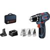 Bosch TRAPANO AVVITATORE A BATTERIA + 2 BATTERIE 2.0Ah + 4.0Ah - BOSCH - GSR 12V-15