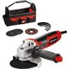 Einhell Smerigliatrice angolare TC-AG 125/850 Kit (850 W, 12.000 min-1, max. pro