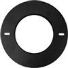 AMBRA WATER ROSONE SMALTATO NERO OPACO PER STUFA A PELLET - Ø80 - COV