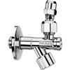 VA ALBERTONI RUBINETTO SOTTOLAVABO A VITONE IN OTTONE CROMATO CON FILTRO E SNODO 1/2 X 3/8...