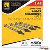 AMMO by MIG Jimenez: AIM-9X Sidewinder (4 pcs) in 1:48 [2074110101]