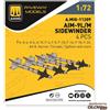AMMO by MIG Jimenez: AIM-9L/M Sidewinder (4 pcs) in 1:72 [2074112099]